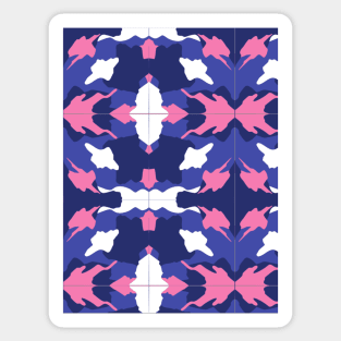 abstract mirrored pattern Sticker